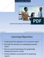 Communicating Marketing Research