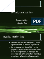 Security Market Line: Presented by Ujjayini Das