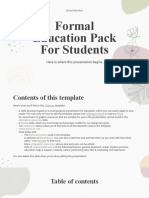Formal Education Pack For Students by Slidesgo