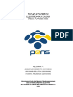 Elektronika Dasar Tugas 4 Kelompok 7