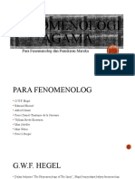 Fenomenologi Agama para Fenomenolog Dan Pemikiran Mereka