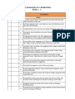 Daftar KD Semester 1