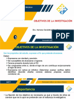 3 Diapositivas de Los Objetivos de Investigación