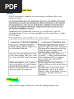 Participate and Assist: Classroom Environment Before Classroom Environment Now