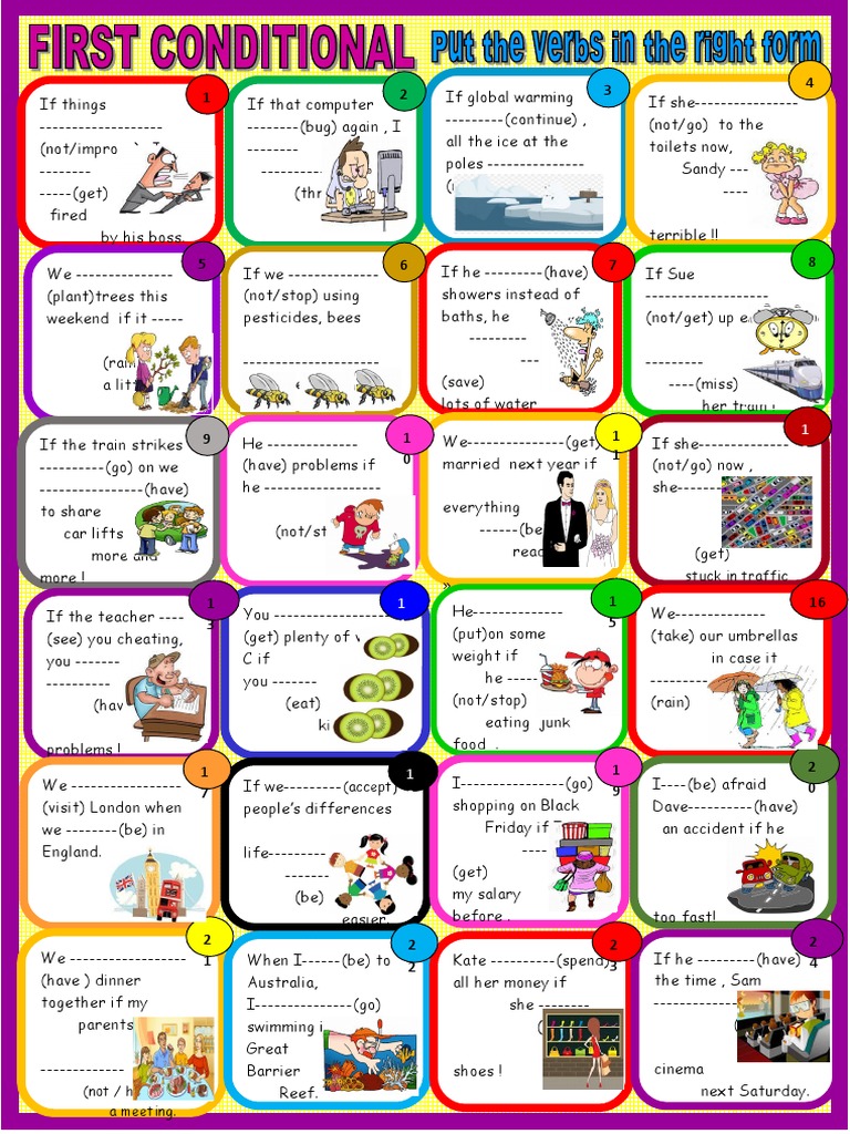 First Conditional Grammar Drills - 120171 | PDF