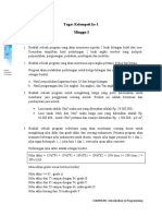 Tugas Kelompok Ke-1 Minggu 3: COMP6598 - Introduction To Programming