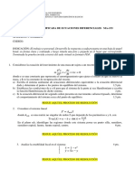 CUARTA PRÁCTICA CALIFICADA DE ECUACIONES DIFERENCIALES MA-153 UNI