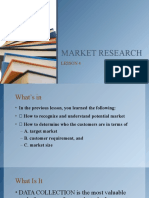 Lesson 4 - Market Research