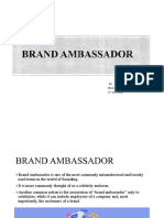 Role of Brand Ambassadors