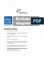 Evaluación Diagnóstica Matematica 8ºb - W-Oap - Desarrollo