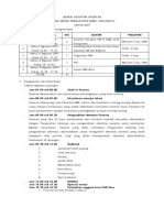 Jadwal Kegiatan Orientasi