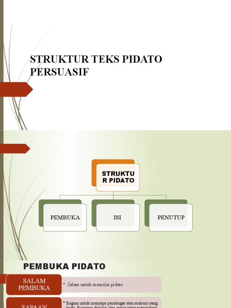 Struktur Teks Pidato Persuasif  PDF