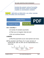 Annuities and Amortisation Workshop