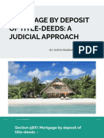 Mortgage By Deposit of Title Deeds Presentation