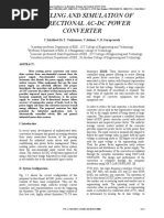 Modeling and Simulation of Bidirectional Ac-Dc Power Converter