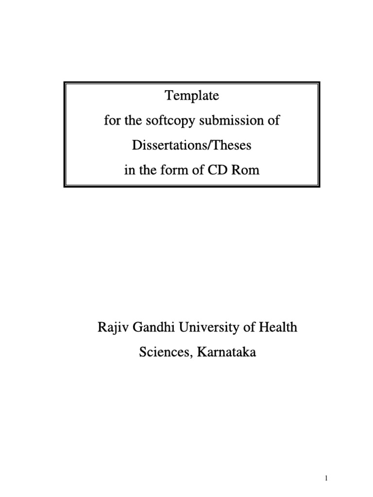 RGU Format | Download Free PDF | Thesis | File Format