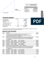 Bank Statement Summary