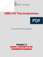 EME3183 Thermodynamics: by Ir Assoc Prof DR Tan Yong Chai
