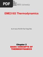 EME3183 Thermodynamics: by Ir Assoc Prof DR Tan Yong Chai