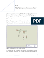 PICAXE VSM Tutorial Part 3: Figure 1. Simple LED Circuit With Voltmeter Attached