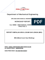 Department of Mechanical Engineering: Workshop Report