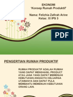 Konsep Rumah Produktif Felizhia