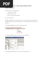 5 Moving, Copying, and Deleting Cell Contents