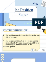 Position Paper New