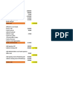 excel sheets - Cost and accounting