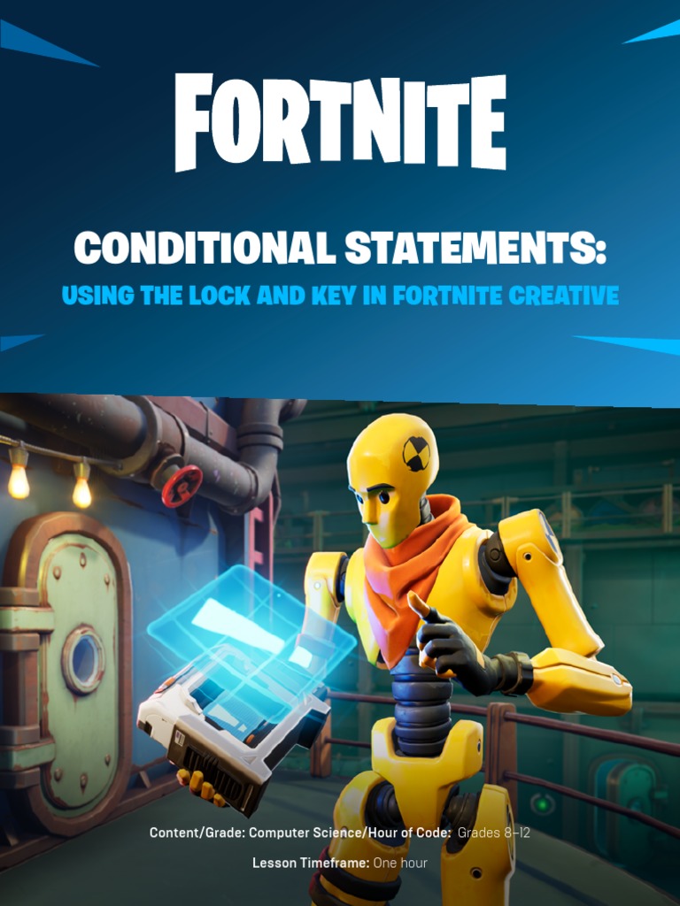 Conditional Statements in Fortnite Creative | PDF | Learning | Algorithms