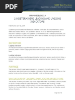 Determining Leading and Lagging