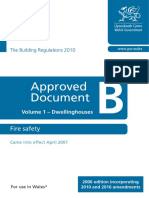 Building Regulations Guidance Part B Fire Safety Volume 1 Dwellinghouses