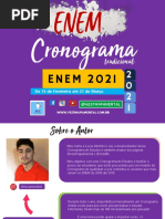 Cronograma de Estudos ENEM 2026 | PDF