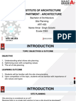 Institute of Architecture Department: Architecture