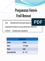 Data Pengamatan Sintesis Fenil Benzoat