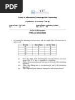 School of Information Technology and Engineering Continuous Assessment Test - II