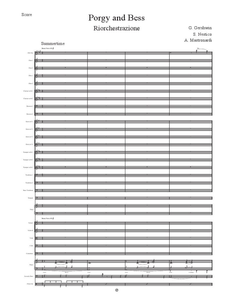 Porgy and Bess Simphonic - Score | PDF