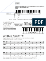 Left Hand C Position: Cdefg