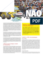 Carta não às privatizações