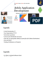Mobile Application Development: Welcome To The Course