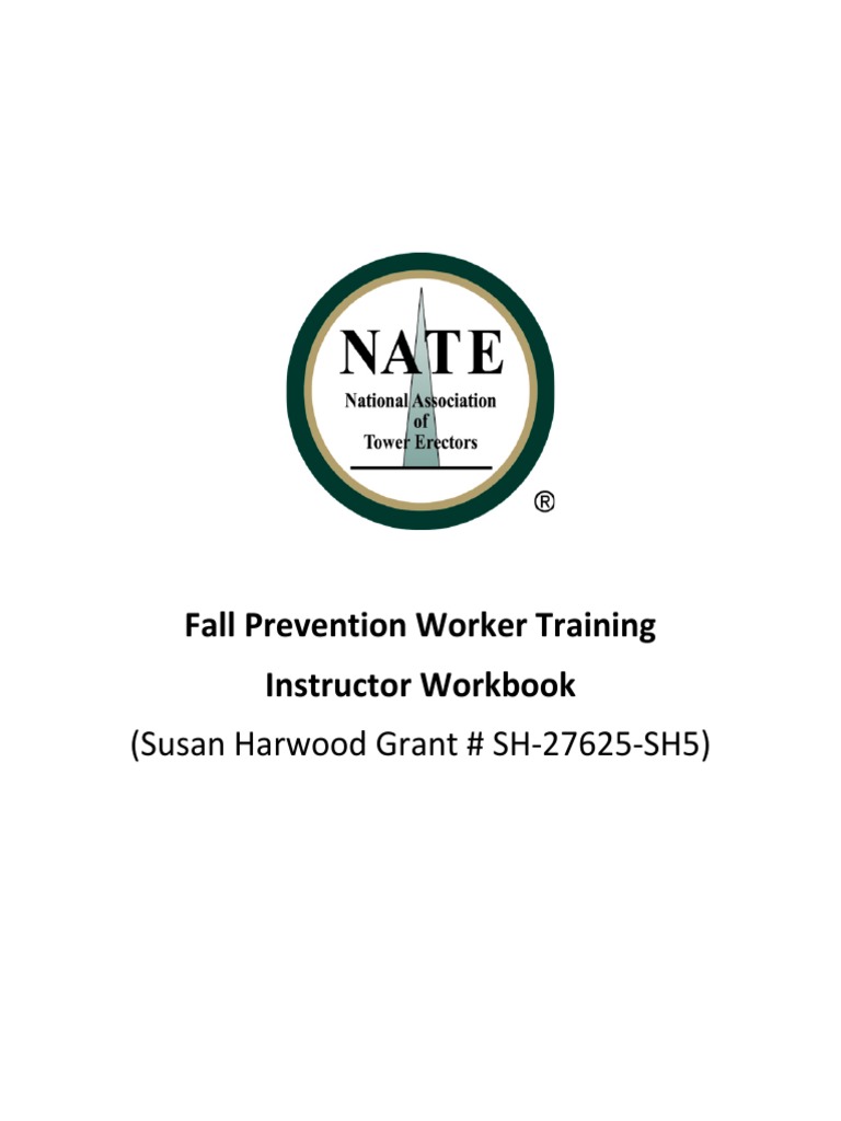 Fall Prevention Training Workbook | PDF | Occupational Safety And ...