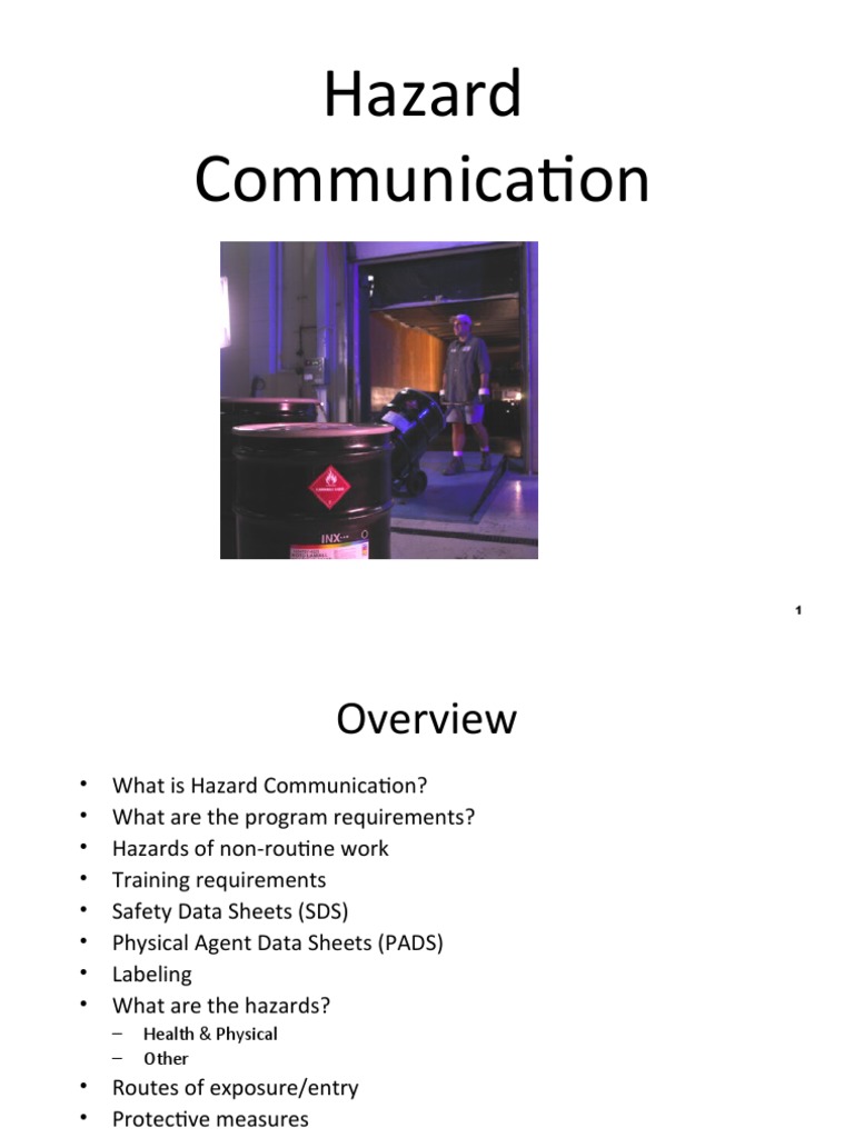 OSHA Hazard Communication Overview | PDF | Dangerous Goods | Combustion