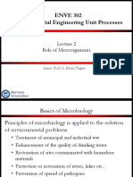 ENVE 302 Environmental Engineering Unit Processes: Role of Microorganisms