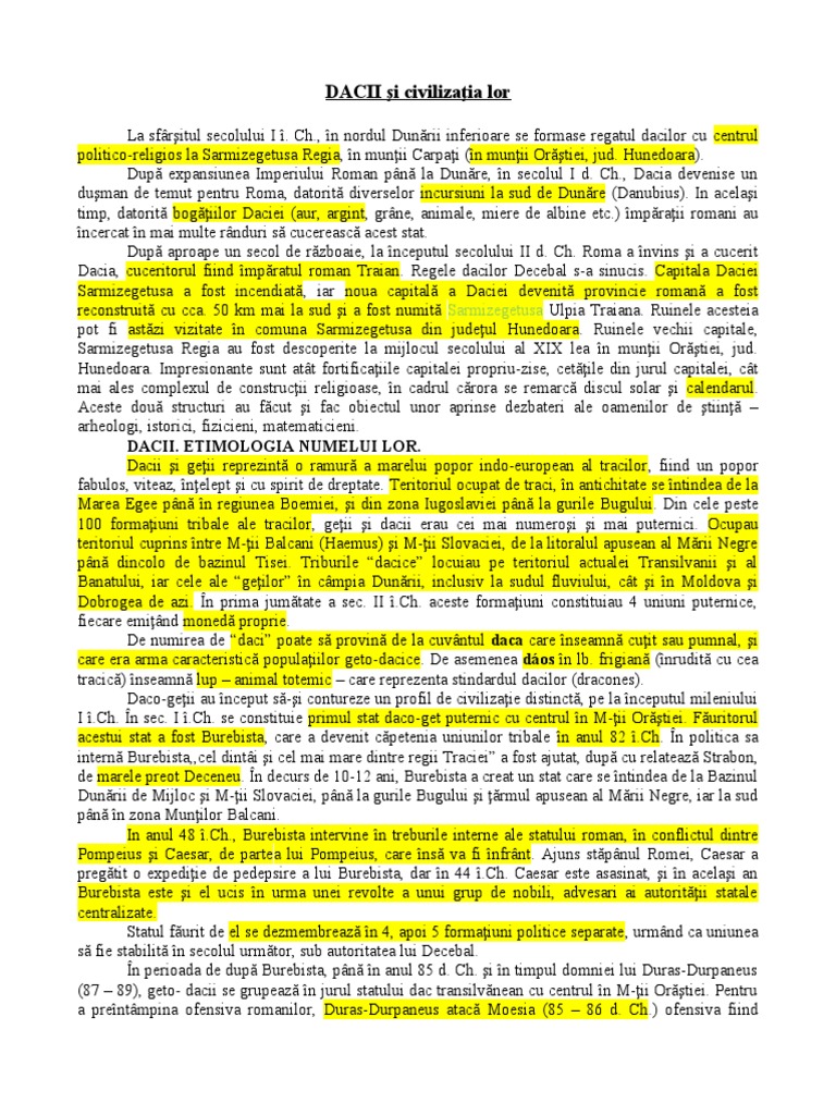 Dacii | PDF