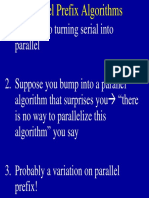 Parallel Prefix Algorithms