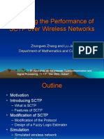 Improving The Performance of SCTP Over Wireless Networks