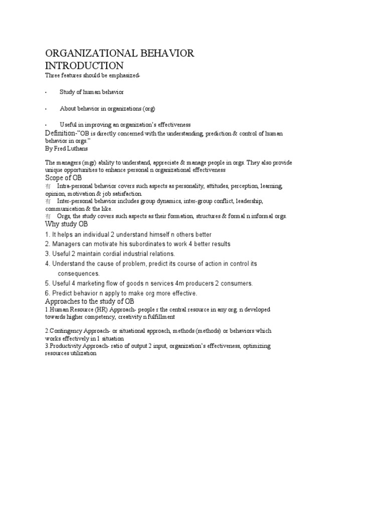 Understanding Organizational Behavior | PDF | Leadership | Communication