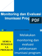 Monitoring Dan Evaluasi Imunisasi Program