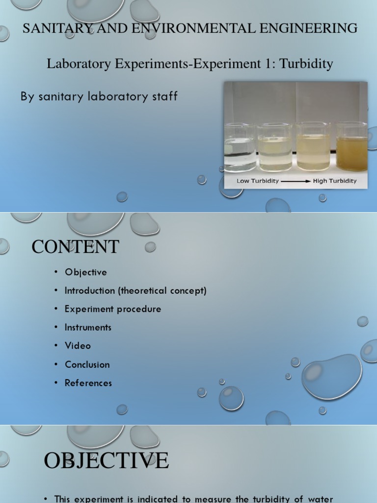 Measuring Water Turbidity in Labs | PDF | Environmental Issues With ...