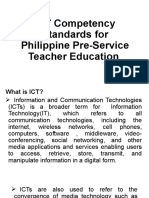 ICT Competency Standards For Philippine Pre-Service Teacher Education